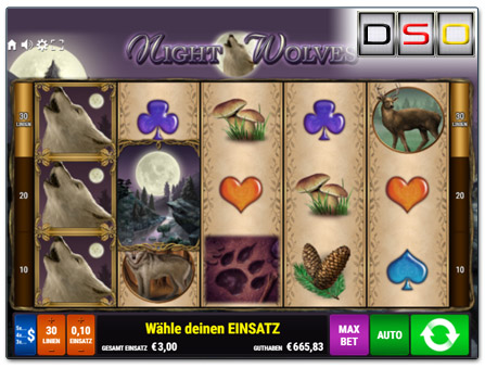 Bally Wulff Night Wolves im Omni Slots Casino