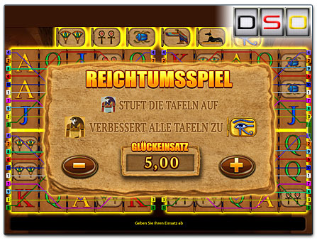 Blueprint Gaming und RTG Eye of Horus Fortune Play bzw. Reichtumsspiel