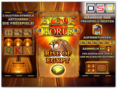Blueprint Gaming und RTG Eye of Horus Rise of Egypt