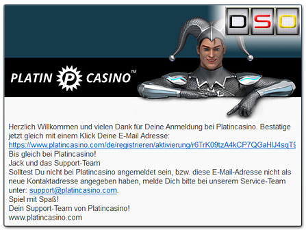 Platin Merkur Casino Kontobestätigung